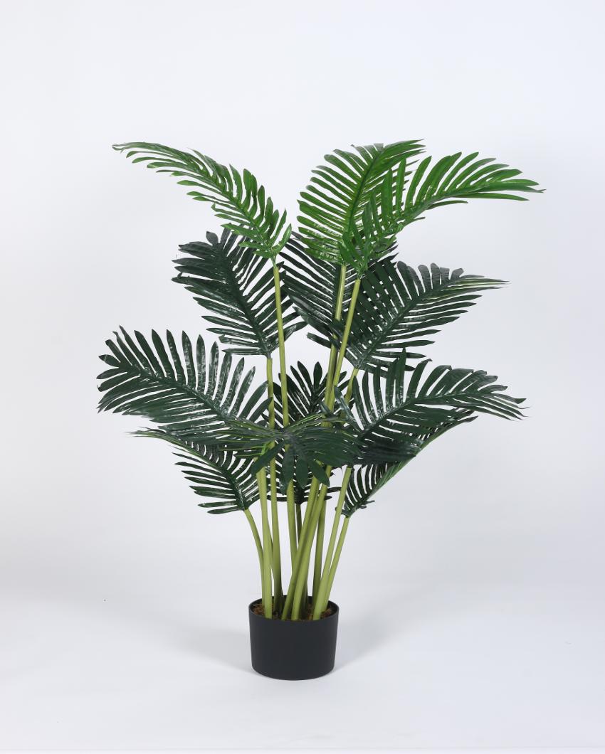 Areca Artificial Plant with Black Pot | 4 ft