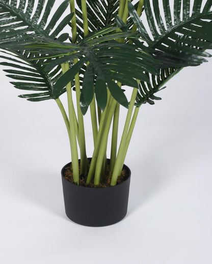 Areca Artificial Plant with Black Pot | 4 ft