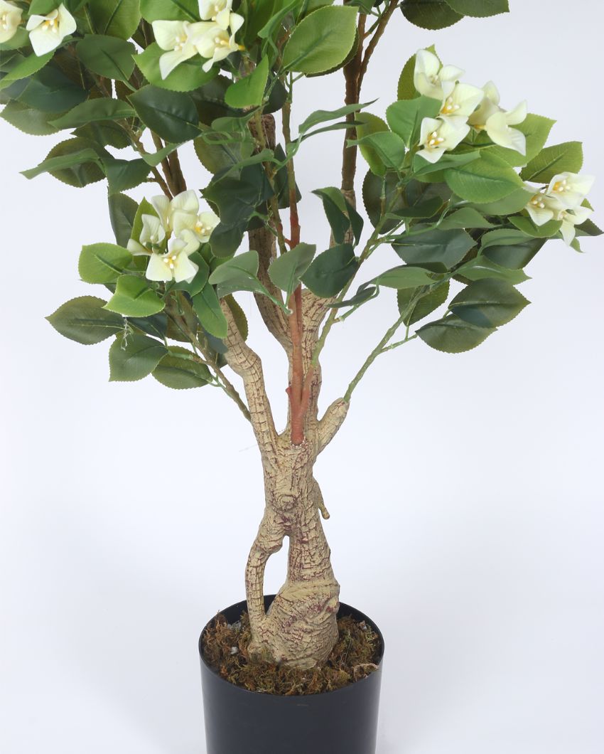 Artificial Real Touch Plastic Bougainvillea Plants With Black Pot