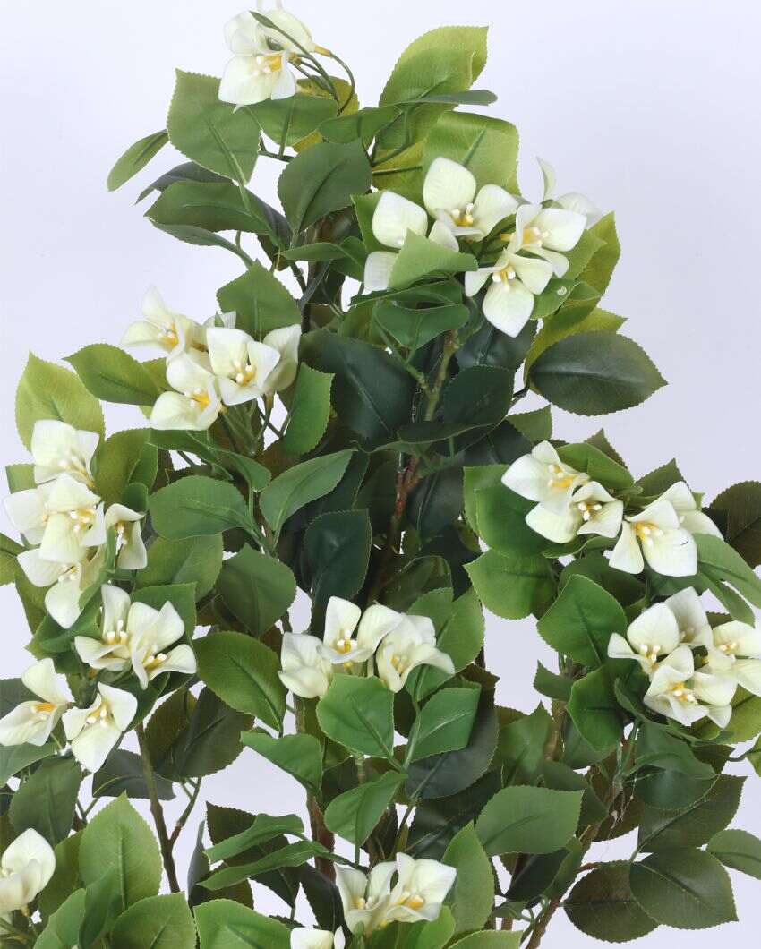 Artificial Real Touch Plastic Bougainvillea Plants With Black Pot