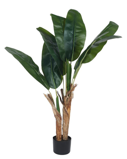 Banana Real Touch Artificial Plant with Black Pot | 5 ft