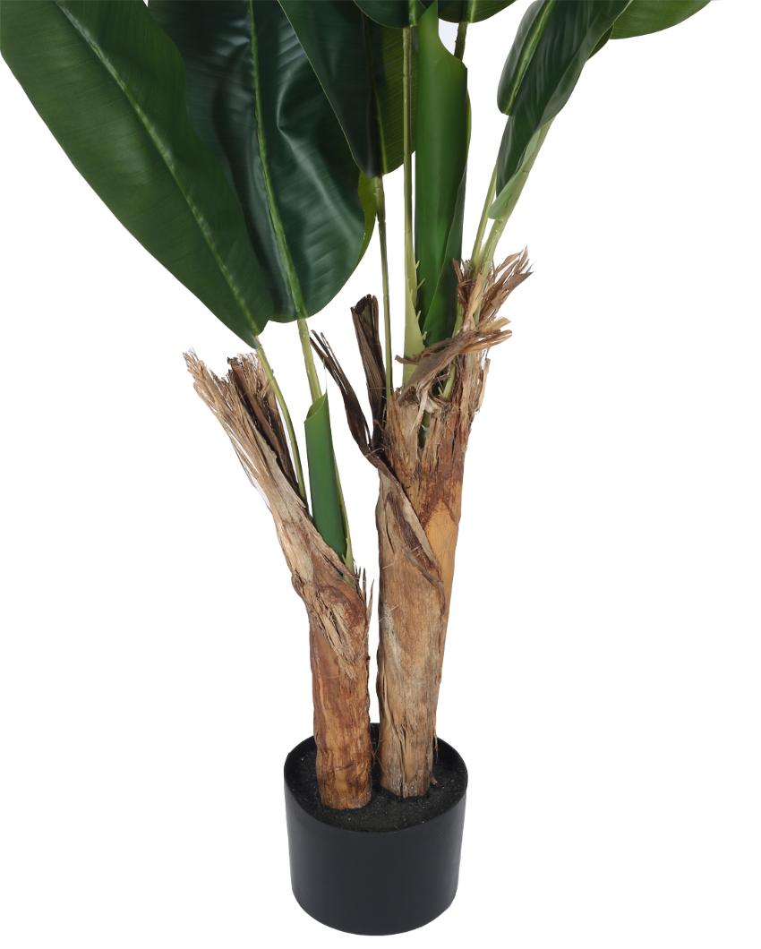 Banana Real Touch Artificial Plant with Black Pot | 5 ft