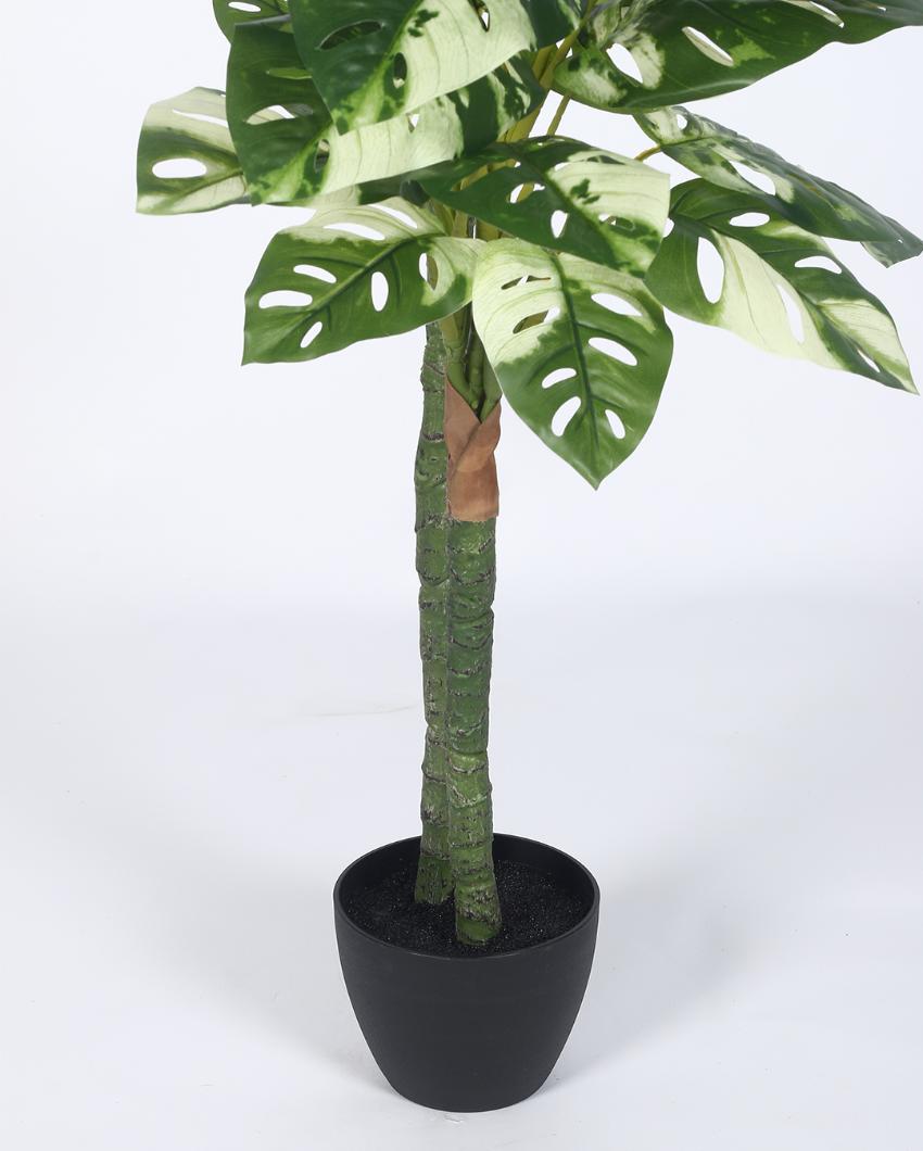 Monstera Artificial Plant with Black Pot | 5 ft