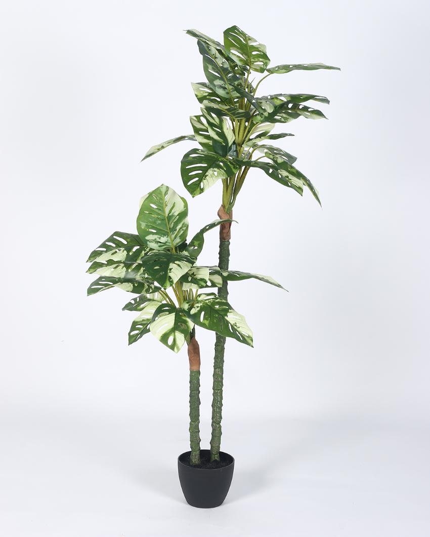 Monstera Artificial Plant with Black Pot | 5 ft