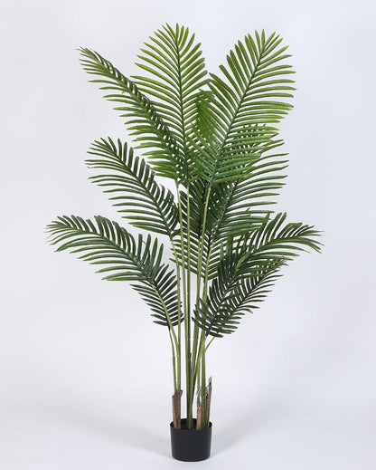 Areca Artificial Plant with Black Pot | 5 ft