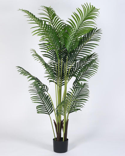 Areca Palm Real Touch Artificial Plant with Black Pot