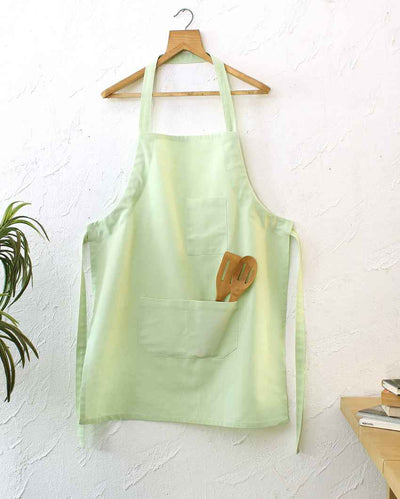 Classic Chef Green Cotton Apron | 23 x 32 inches