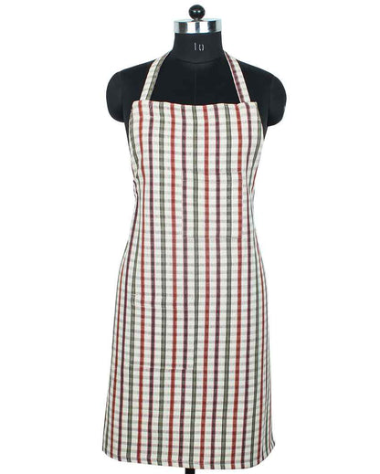 Grillers Multicolor Kitchen Apron | 23 x 32 inches