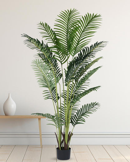 Areca Palm Real Touch Artificial Plant with Black Pot