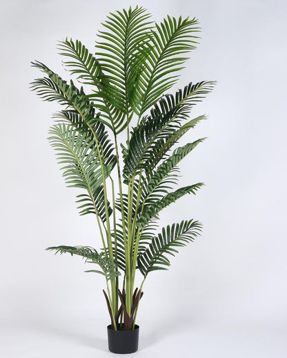 Areca Palm Real Touch Artificial Plant with Black Pot