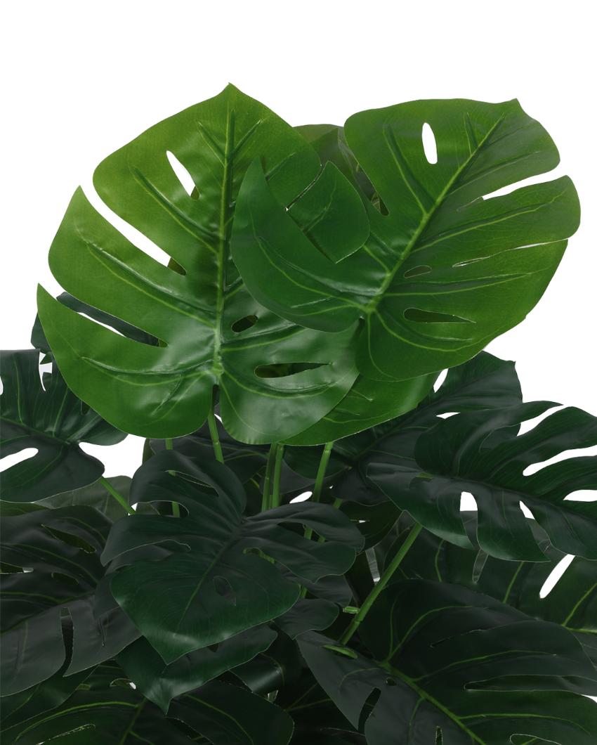 Monstera Real Touch Artificial Plant with Black Pot | 3 ft