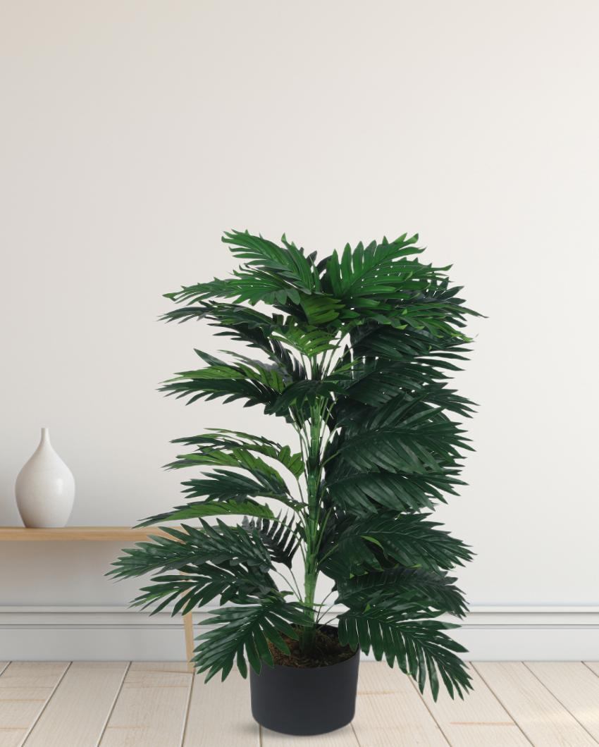 Areca Real Touch Artificial Plant with Black Pot | 2 ft