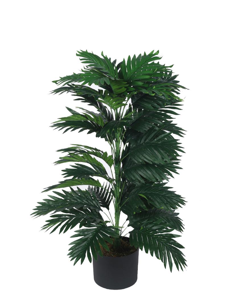 Areca Real Touch Artificial Plant with Black Pot | 2 ft