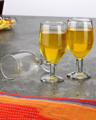 Luminous Dining Experience Transparent Stemmed Wine Glass  | 180ml |  2 x 5 inches
