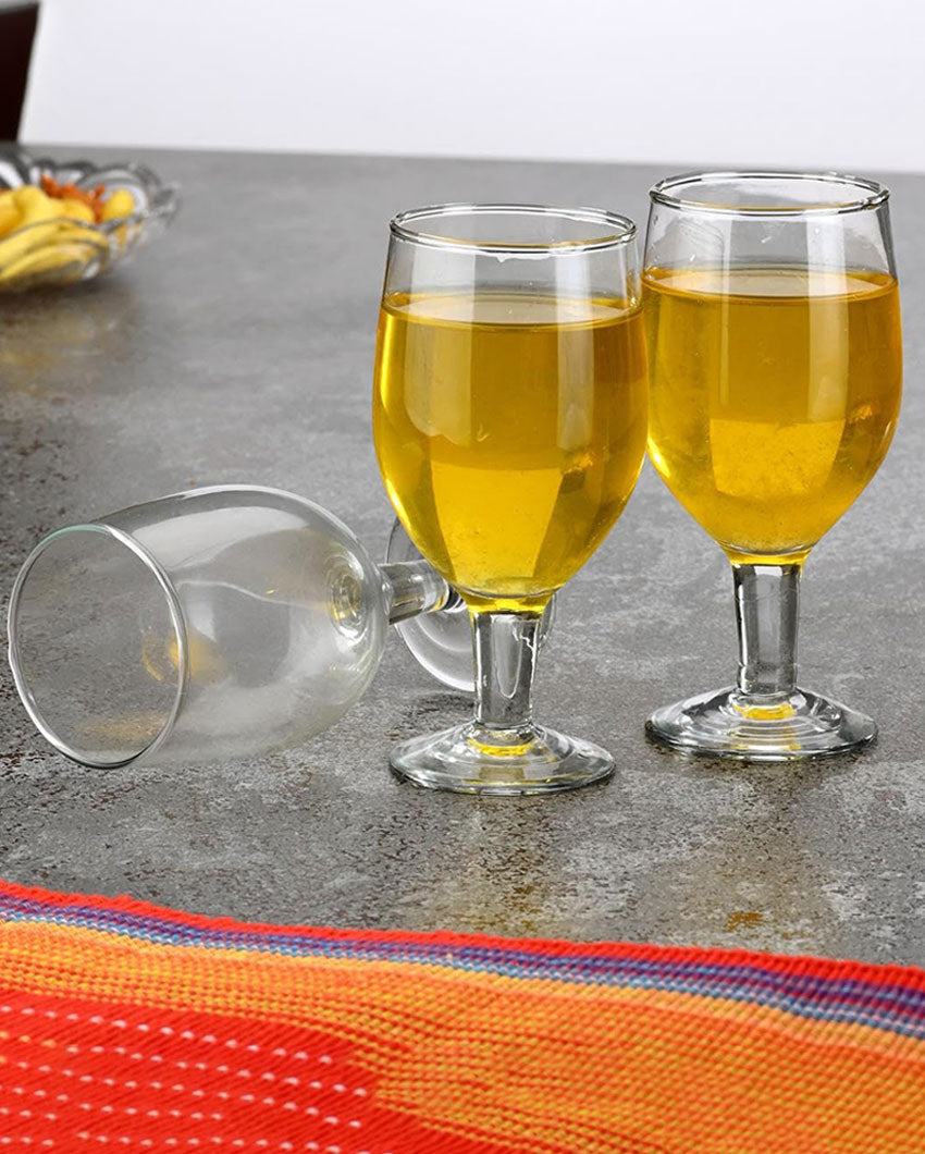 Luminous Dining Experience Transparent Stemmed Wine Glass  | 180ml |  2 x 5 inches