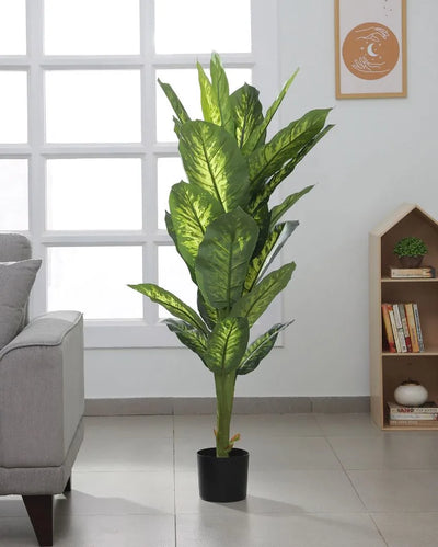 Artificial Dieffenbachia in Pot Tall Silk Plants