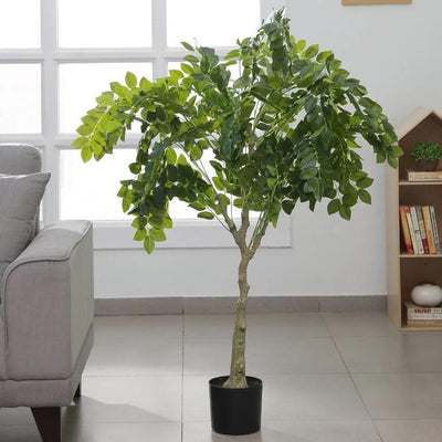 Artificial Ficus Silk Tree with Plastic Nursery Pot