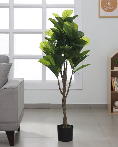 Artificial Fiddle Leaf Fig in Pot Faux Plant