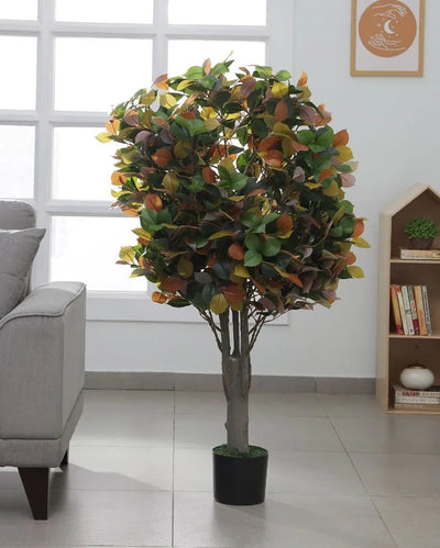 Artificial Ficus Tree with Plastic Nursery Pot