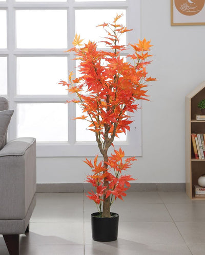 Artificial Maple Tree with Plastic Nursery Pot