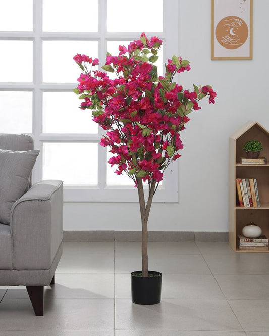 Artificial Bougainville Plant with Pot