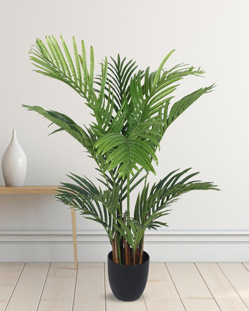 Palm Areca Big Leaves Real Touch Artificial Plant with Black Pot | 4 ft