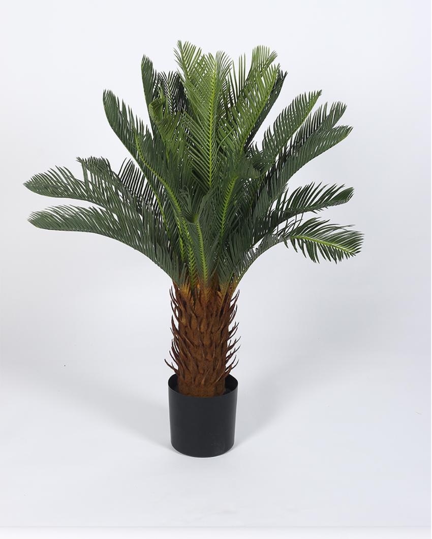 Cycas Artificial Plant with Black Pot | 3 ft