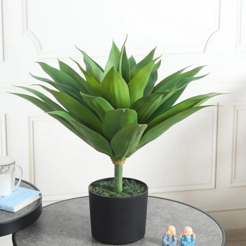 Classic Agave Green Artificial Plant with Pot | 2 Feet