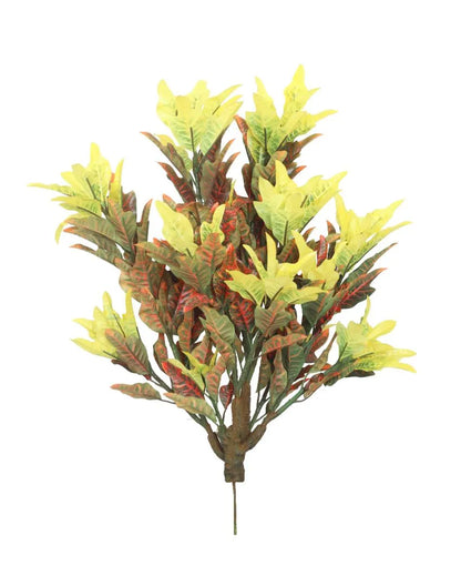 Croton Multicolor Artificial Plant with Pot | 2 Feet