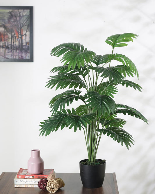 Artificial Areca Palm Plant For Home Decoring Without Black Pot | 33 Inches