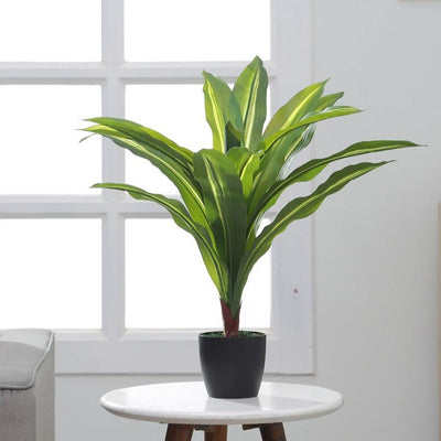 Artificial Dracaena Silk Plant Evergreen Dracaena Marginata Fake Yucca Palm Trees