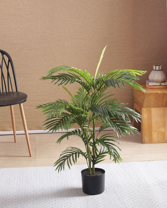Areca Palm Artificial  Plant For Home Décor With Black Pot | 35 Inches
