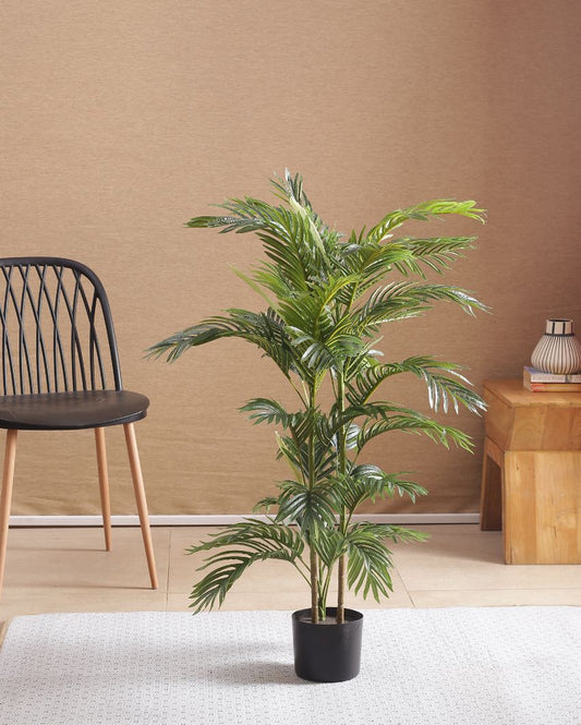 Artificial Areca Palm Plant For Home Décor With Black Pot | 47 Inches