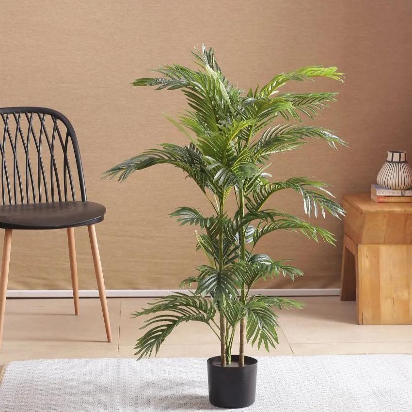 Artificial Areca Palm Plant For Home Décor With Black Pot | 47 Inches