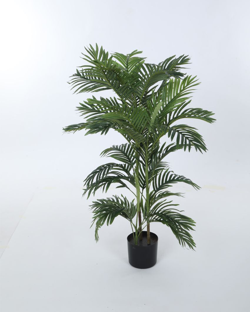 Artificial Areca Palm Plant For Home Décor With Black Pot | 47 Inches