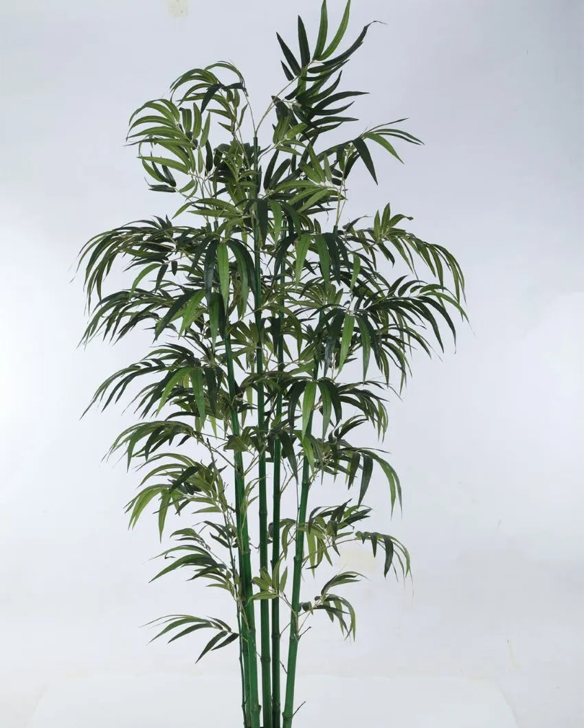 Green Bamboo Artificial Plant With Black Pot | 94 Inches 94 Inches