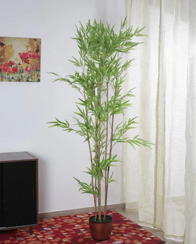 Artificial Single Bamboo Plant Without Pot | 79 Inches