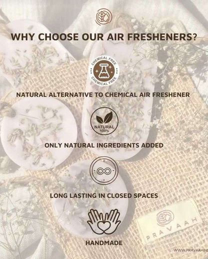 Calming & Natural Lavender Air Freshener Organic Wax Sachet | Pack of 2