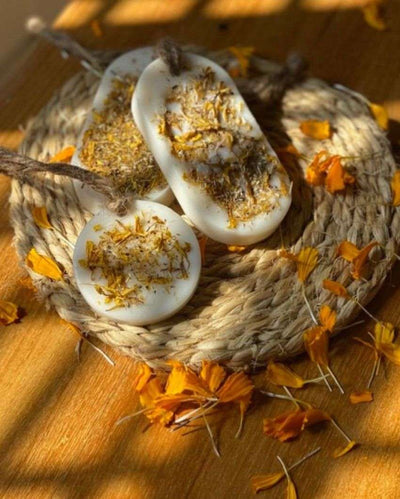 Autumn-Inspired & Natural Oud Amber Air Freshener Organic Wax Sachet | Set of 2
