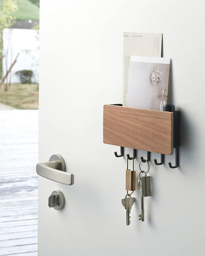 Black Wall Key Wood Holder