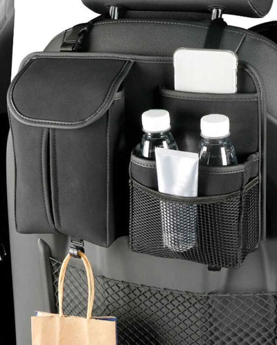 Modern Oxford Cloth Car Back Seat Organizer Black