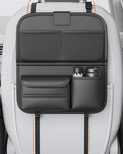Space-Saving Car Back Seat Organizer With Tray | 8 x 14 x 16 inches