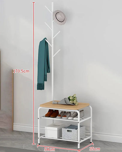 3 in 1 Carbon Steel Coat and Shoe Rack