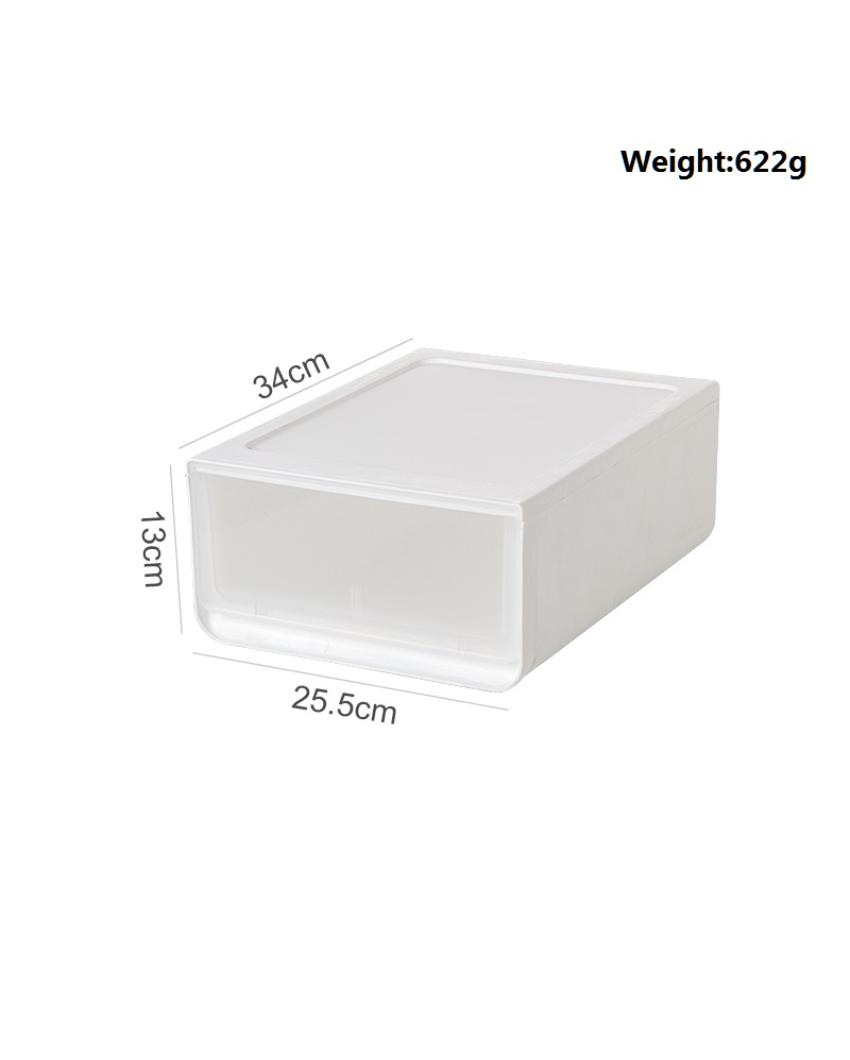 Stackable Plastic Storage Drawer | 13 x 10 x 5 inches