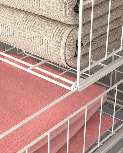 Space-Saving Stackable Wardrobe Rack | Set of 2 | 13 x 16 x 13 inches