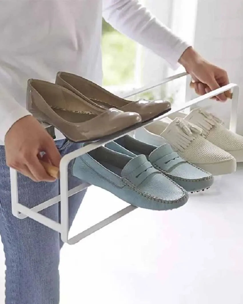 Simple Stackable Metal Shoe Rack - Dusaan