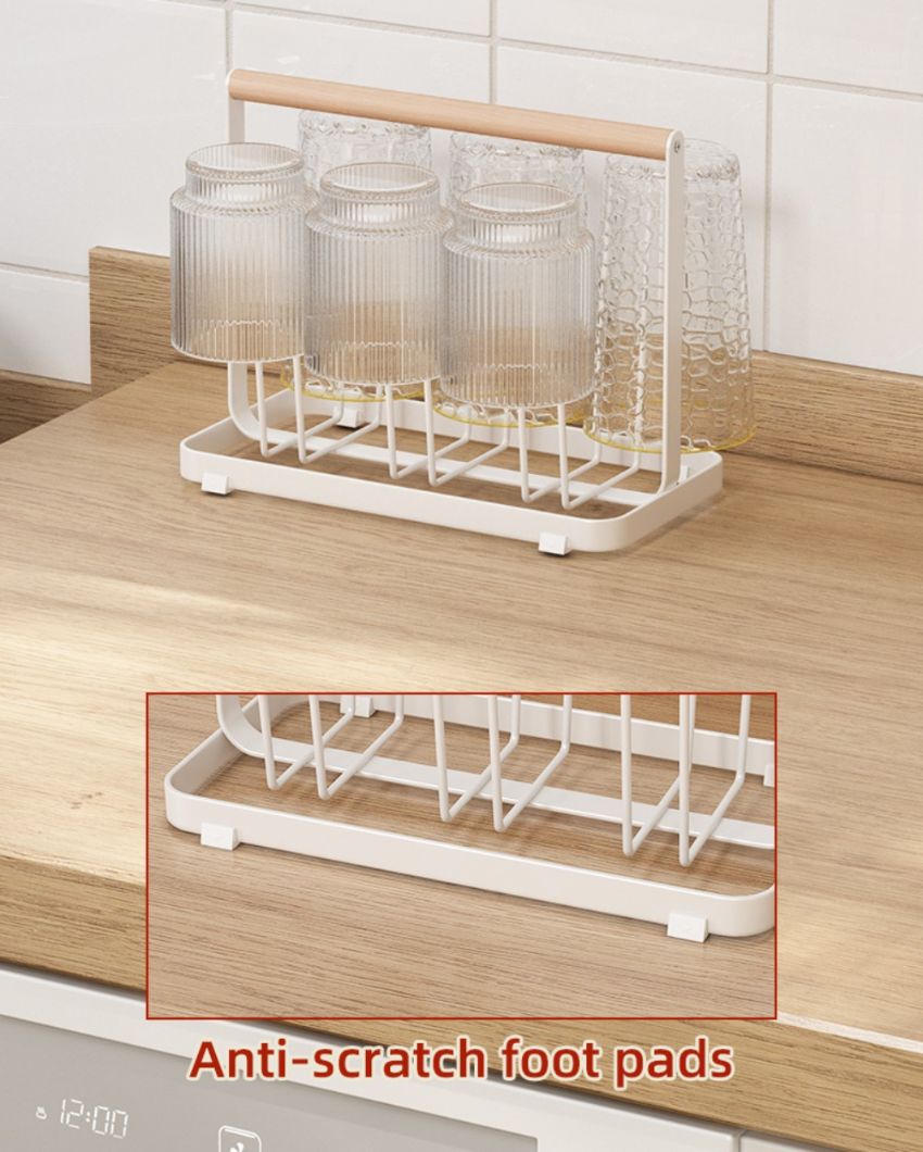 Premium Glass Holder Tray | 10 x 5 x 7 inches