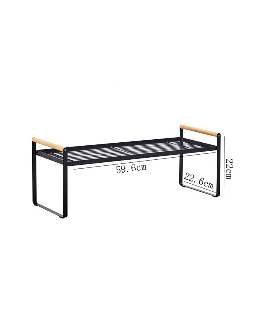 Contemporary Design Metal Countertop Riser Table | 23 x 9 x 9 inches