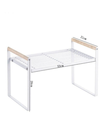 Elegant Metal Countertop Riser Table | 21 x 8 x 8 inches