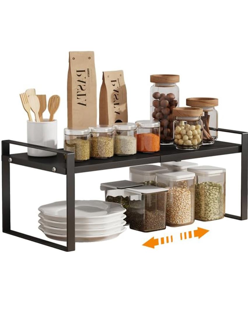 Expandable Steel Table Riser Organizer | 25 x 8 x 9 inches